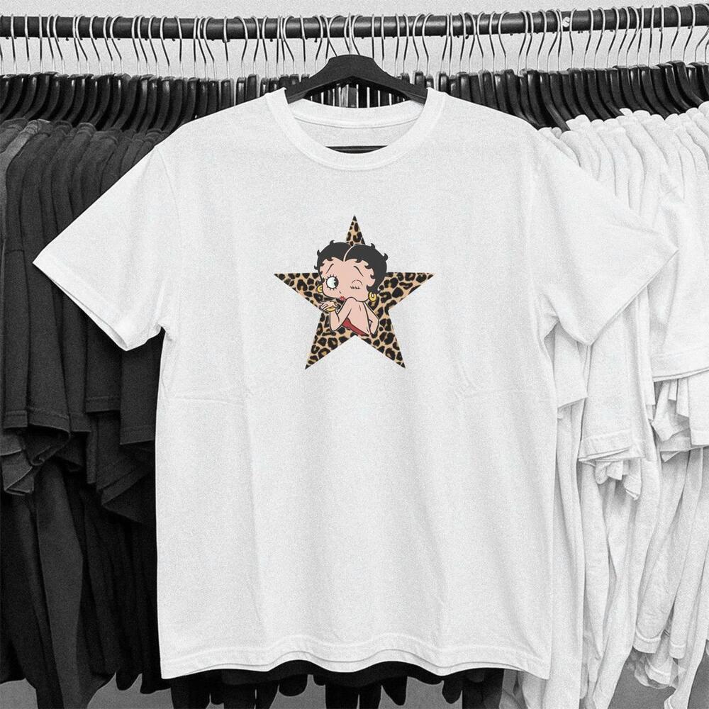 White Cotton Betty Boop Tee 1